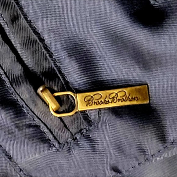 Brooks brother overcoat/raincoat/trench coat Navy blue with Liner Size 42L - Picture 5 of 8